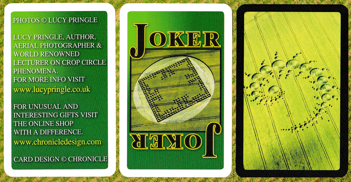 Crop Circles collectable playing cards designed & created by Chronicle Design of Liverpool,UK, 2007