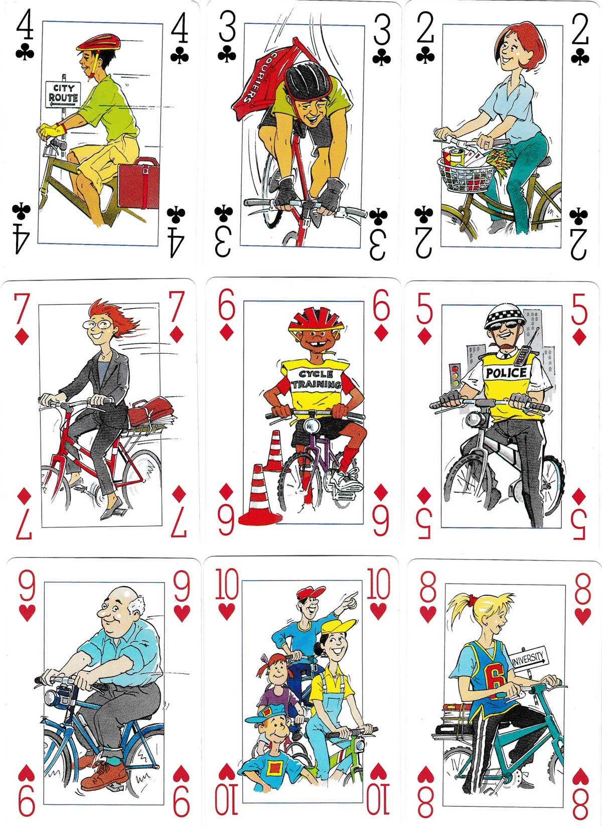 Cycle all over London playing cards published by Transport for London Street Management, 2003