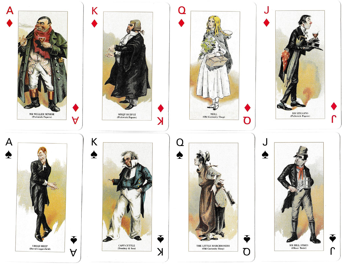 Dickens Character Collection playing cards