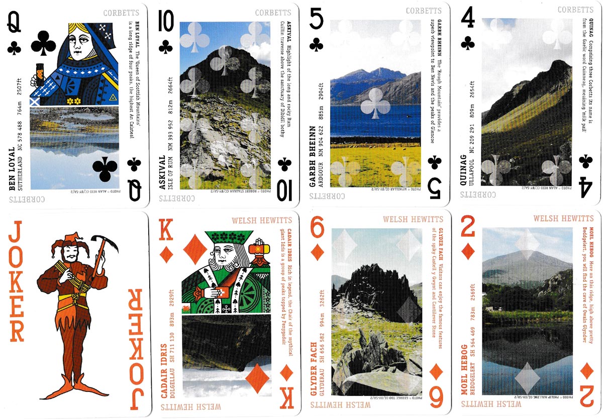 Hillbaggers Top 52 playing cards designed by Caroline McCann, 2019