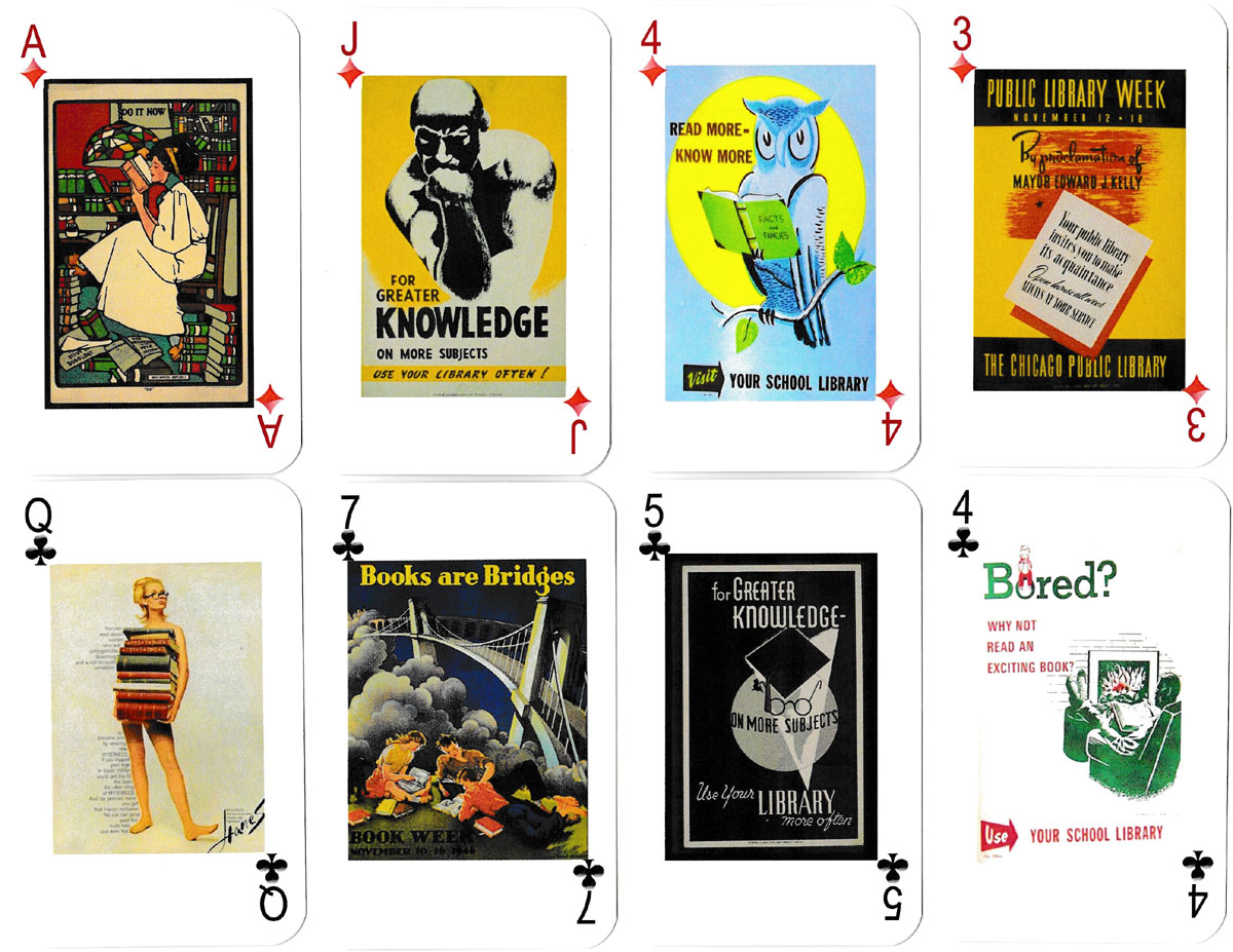 Library Lovers playing cards published by Word Nerd Games