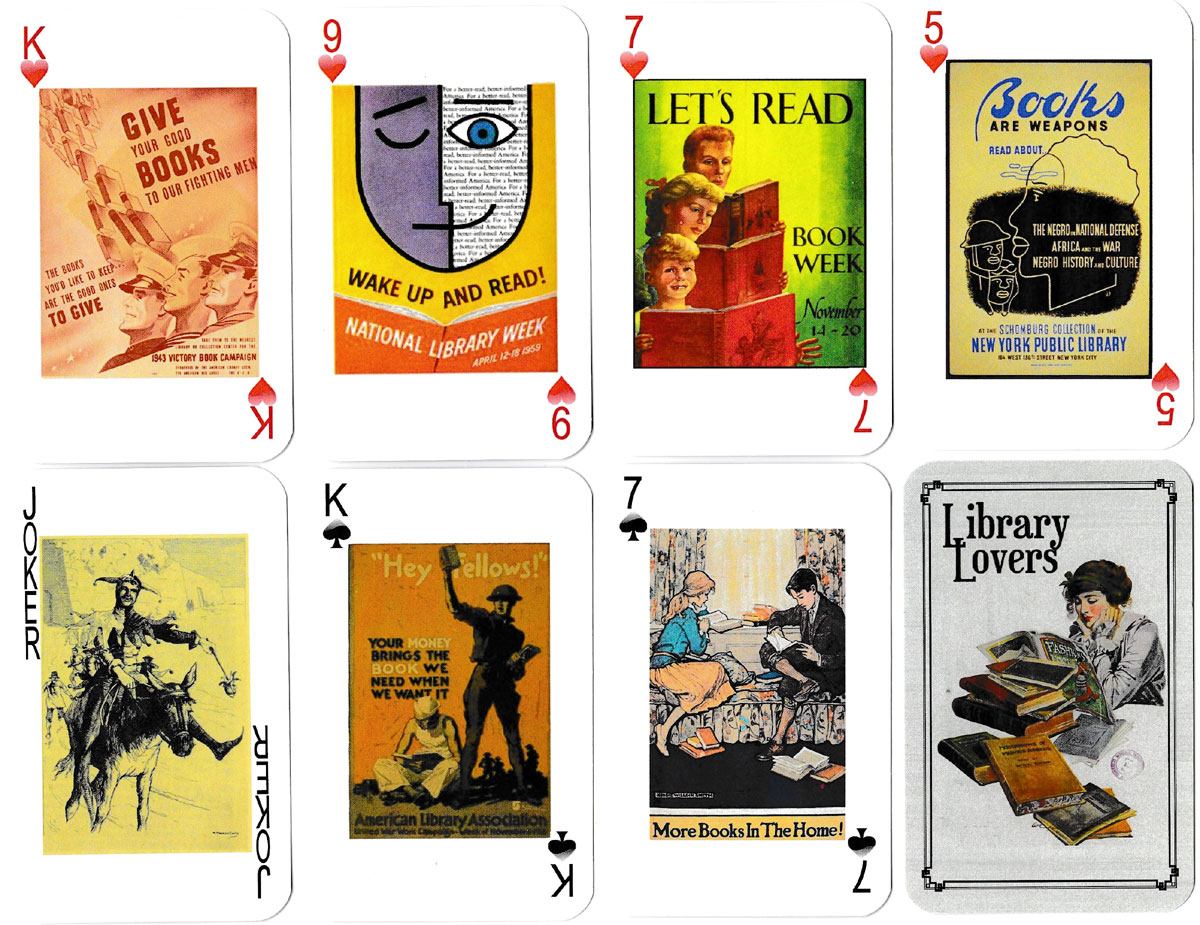 Library Lovers playing cards published by Word Nerd Games