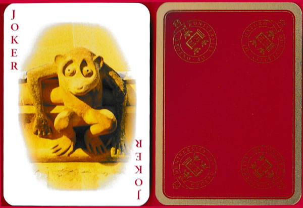 Oxford Gargoyles souvenir playing cards published by Chris Donaghue Photography, Oxford, UK