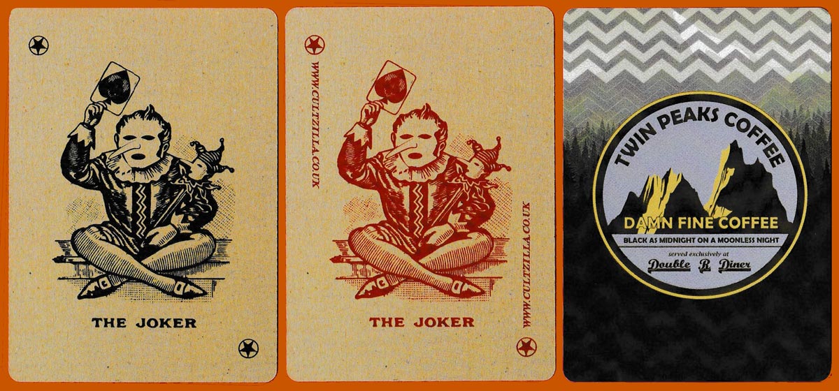 ‘Twin Peaks coffee’ playing cards produced by Cultzilla, United Kingdom, 2018