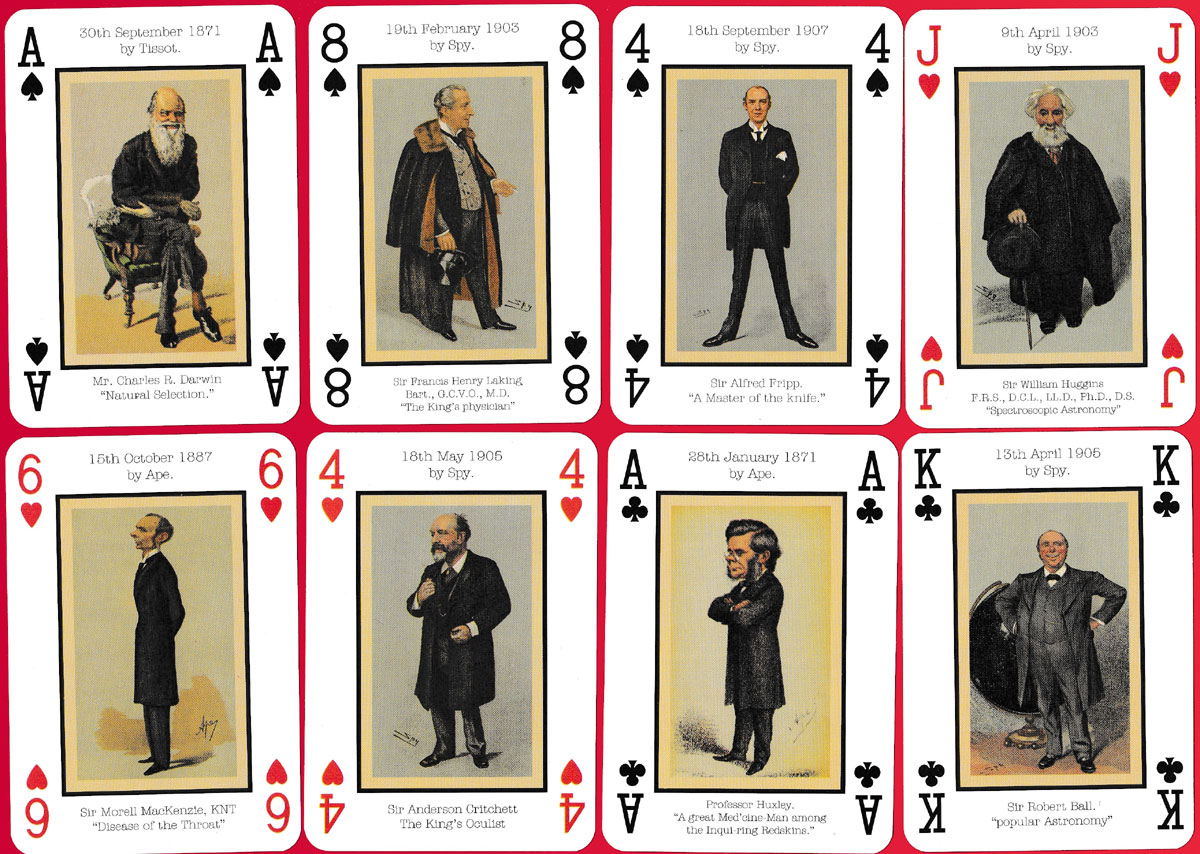 Vanity Fair 1868-1914 playing cards (2nd edition) published by Billy Bembo, United Kingdom, 1995