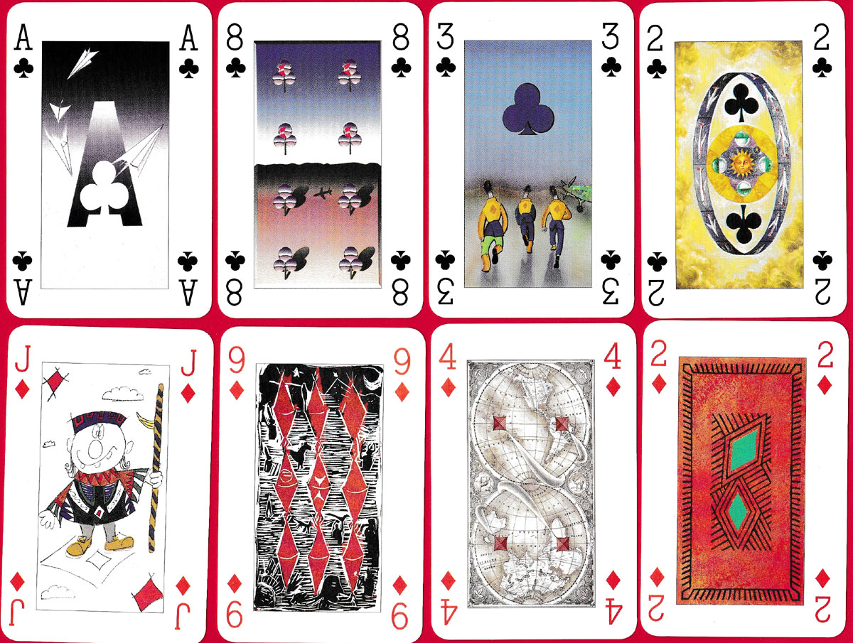 The Winning Hand playing cards with artwork from many collaborating artists, United Kingdom, 1993