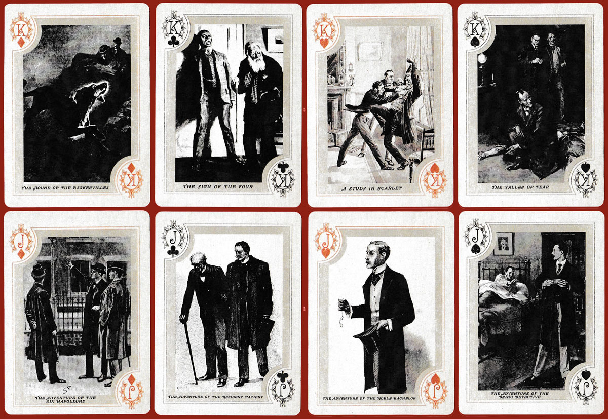 Sherlock Holmes illustrated playing cards — The World of Playing Cards