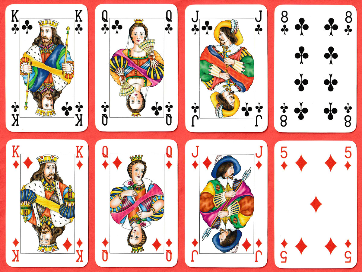 “Dutch Court” playing cards made by Games & Print Services, Canvey Island, UK, c2000