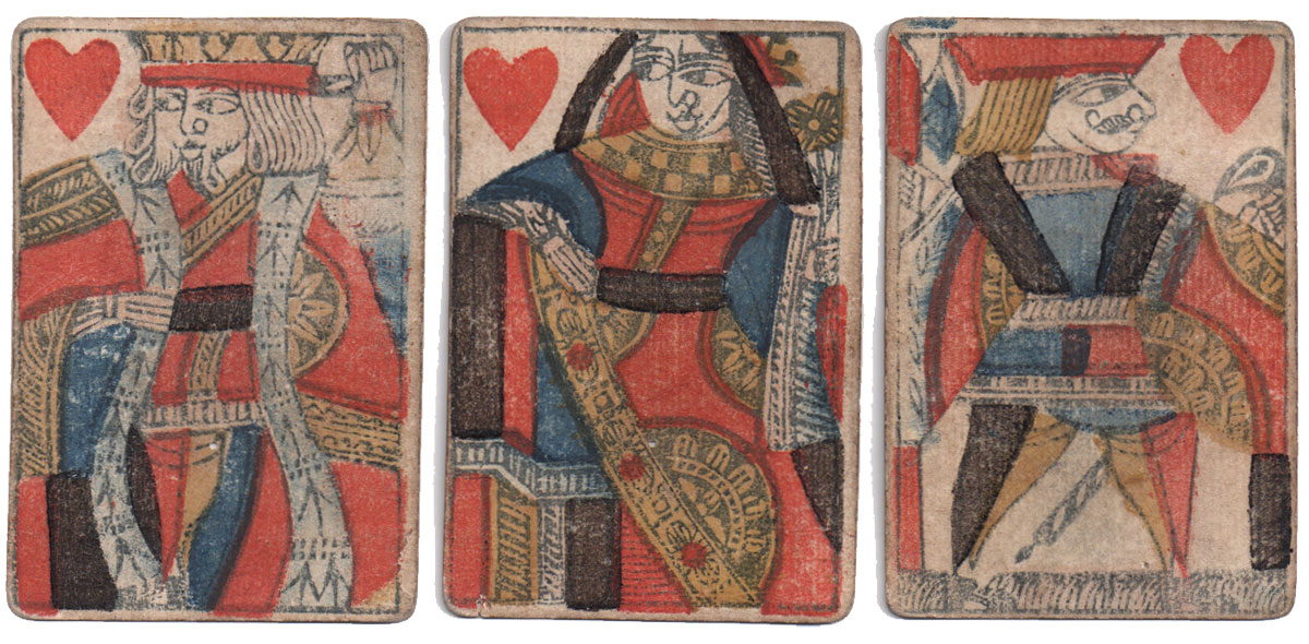 cards by John Llewellyn, playing card manufacturer, London, 1778-1785