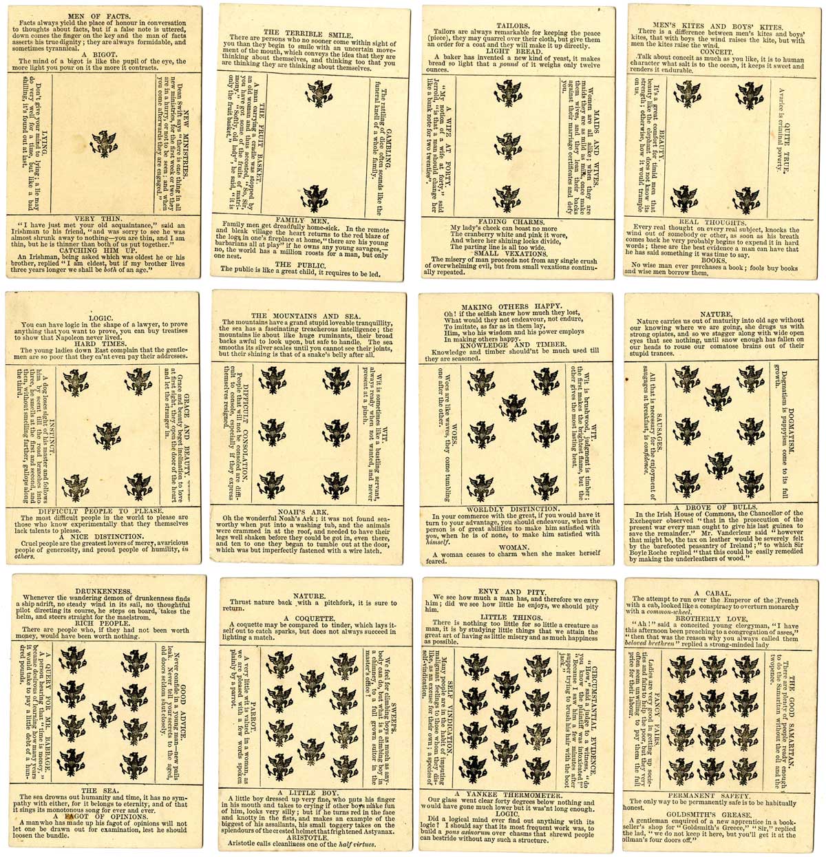 Laughing Made Easy card game published by D. Ogilvy, London, c.1875. © The Trustees of the British Museum