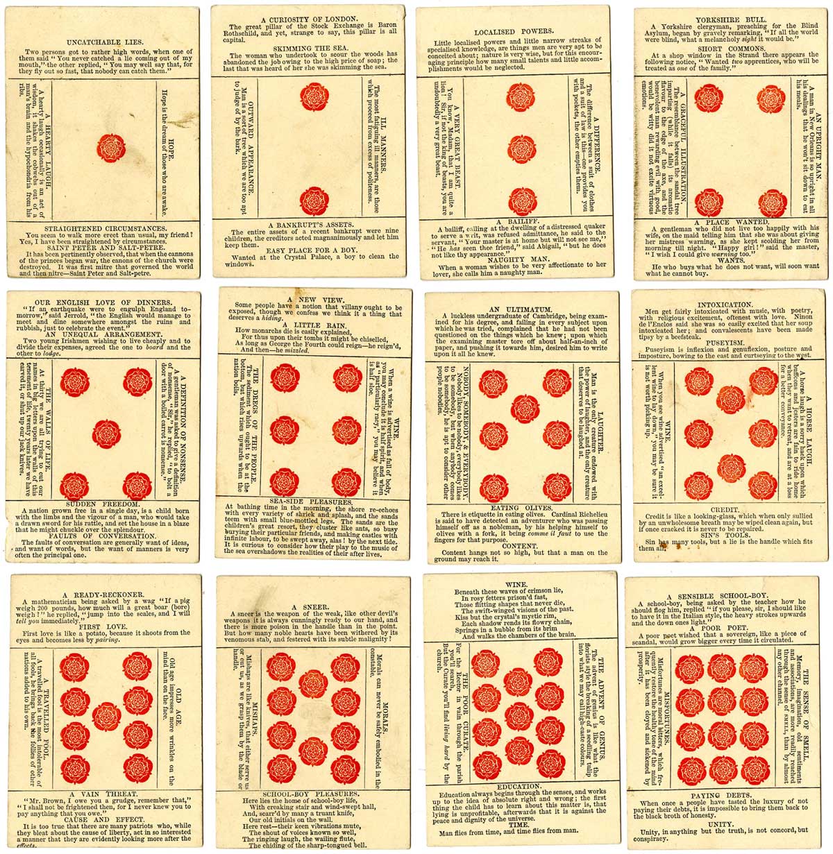 Laughing Made Easy card game published by D. Ogilvy, London, c.1875. © The Trustees of the British Museum