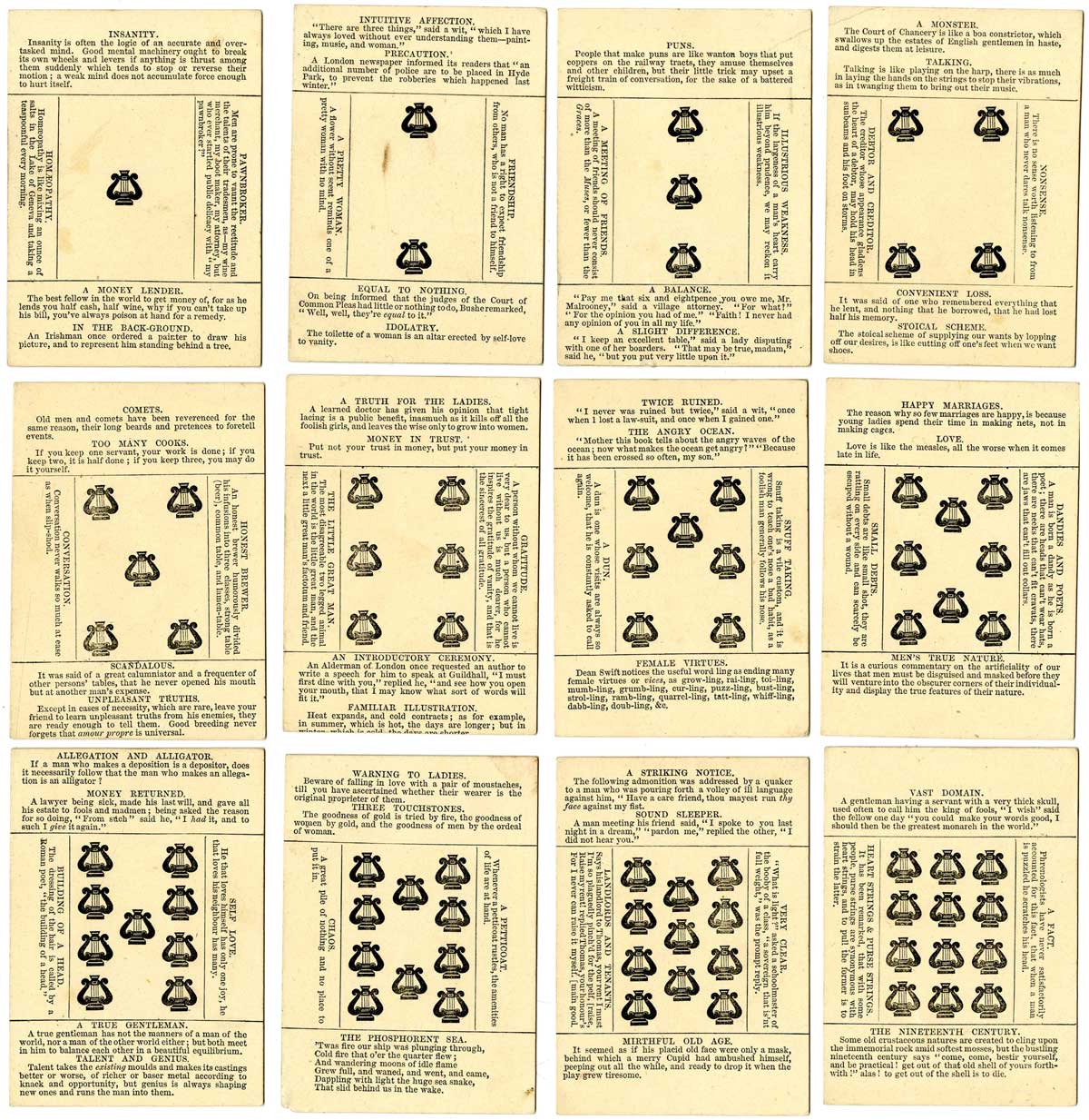 Laughing Made Easy card game published by D. Ogilvy, London, c.1875. © The Trustees of the British Museum