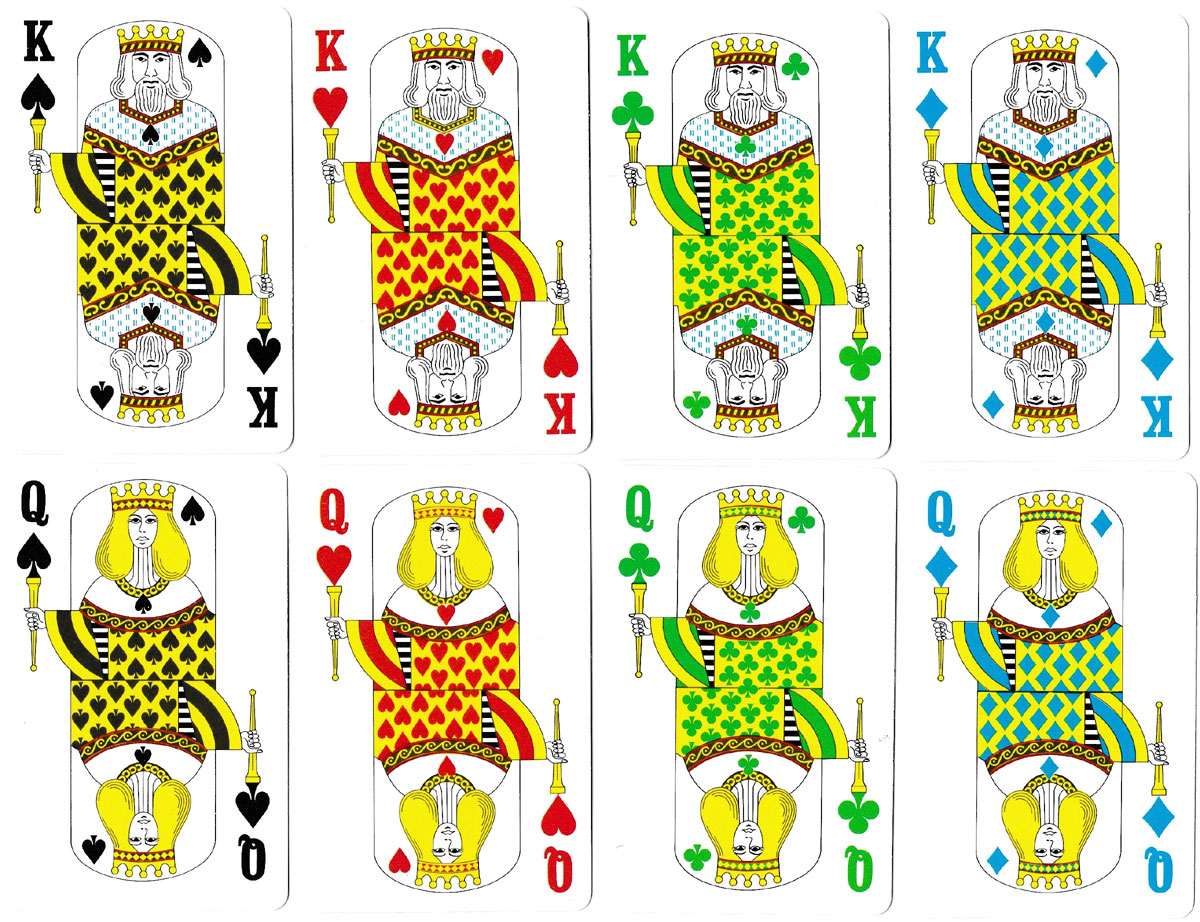 Adventure Fours playing cards produced by the Graphics Center Inc., Bloomfield, CT in 1977