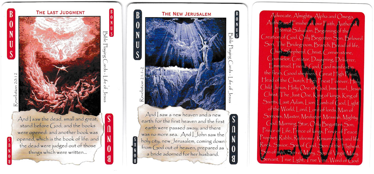 Bible playing cards featuring the life of Jesus</p>, 2008