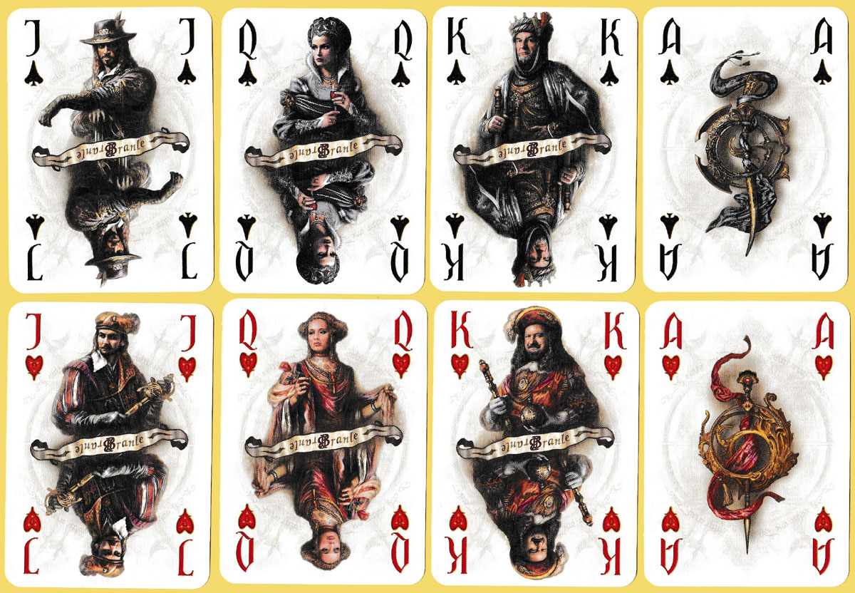 Branle playing cards by Noir Arts, USA, 2015