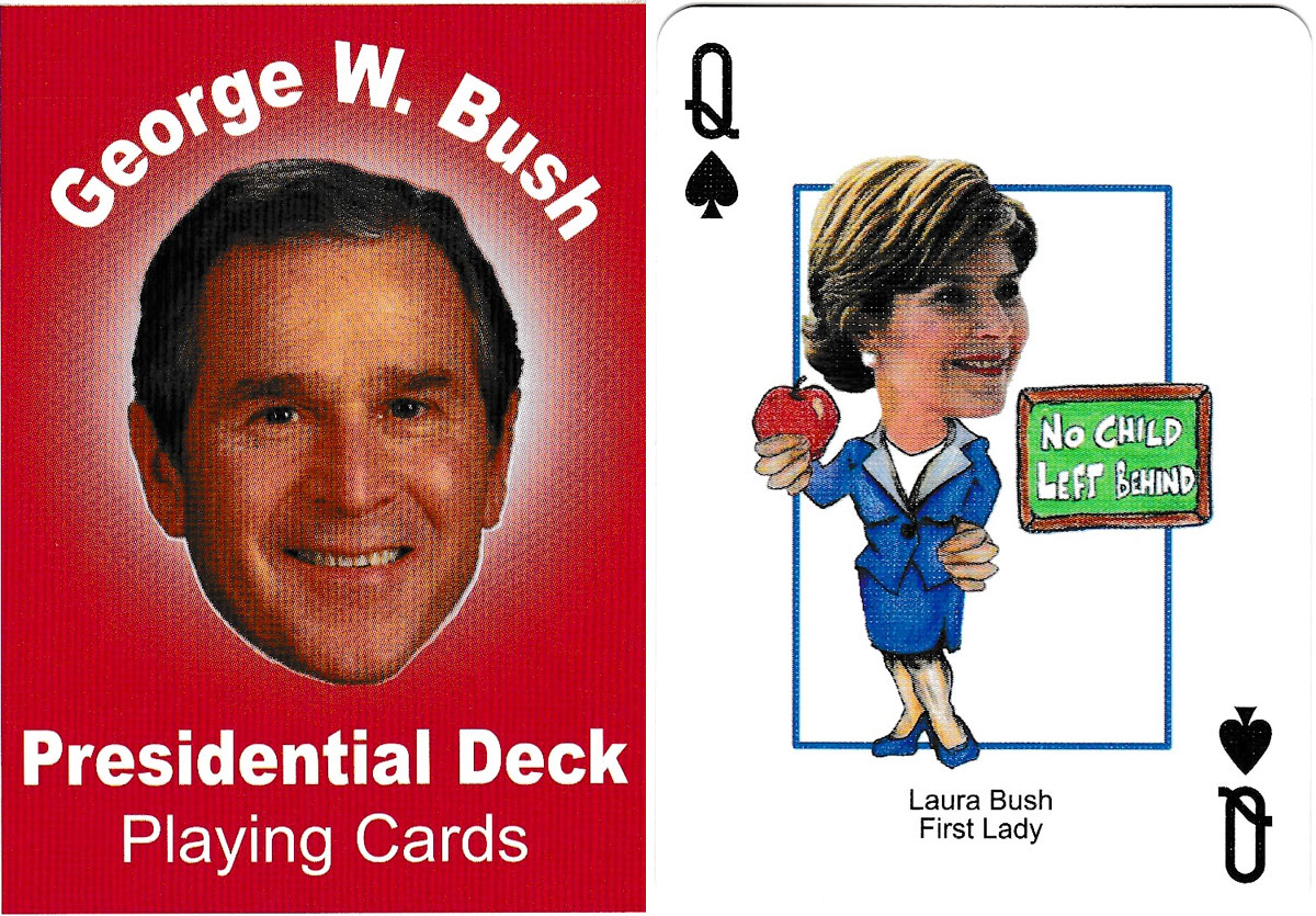 george bush playing cards