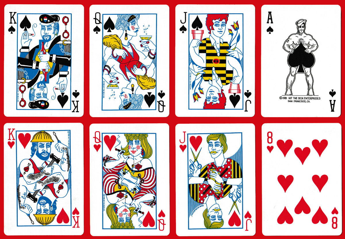 ‘Card Tricks’ playing cards published by Hit the Deck Enterprises, San Francisco, CA, USA, 1981