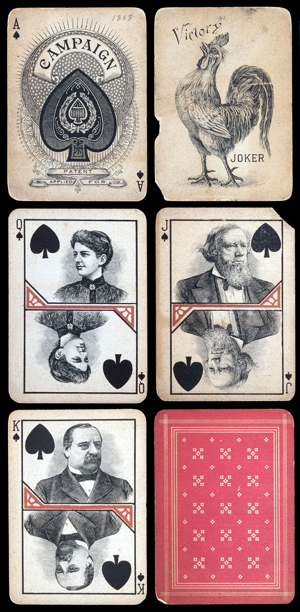 1888 Grover Cleveland Presidential Campaign Playing Cards