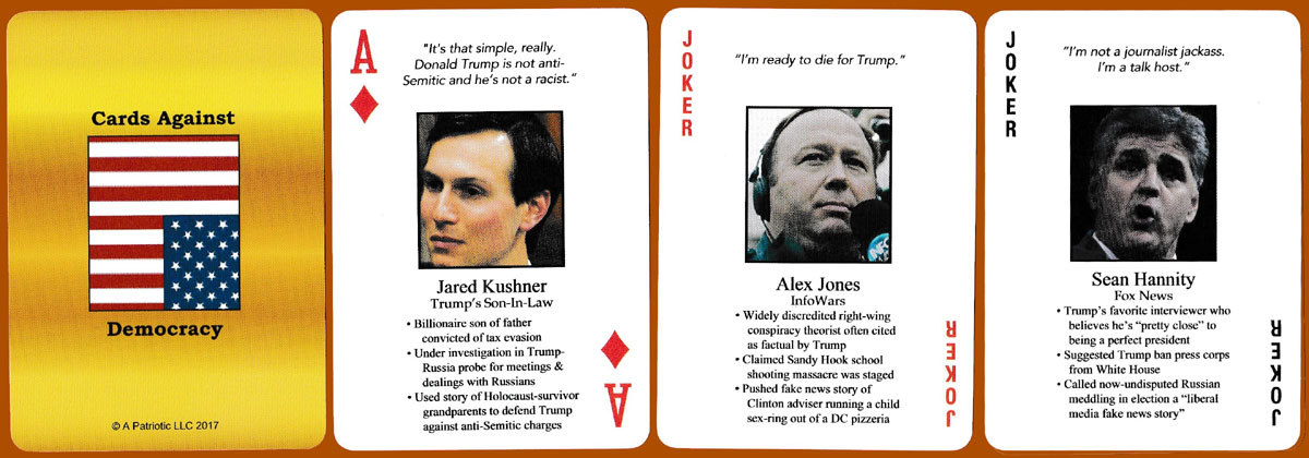 ‘Know your deplorables’ playing cards published by A Patriotic LLC, 2017