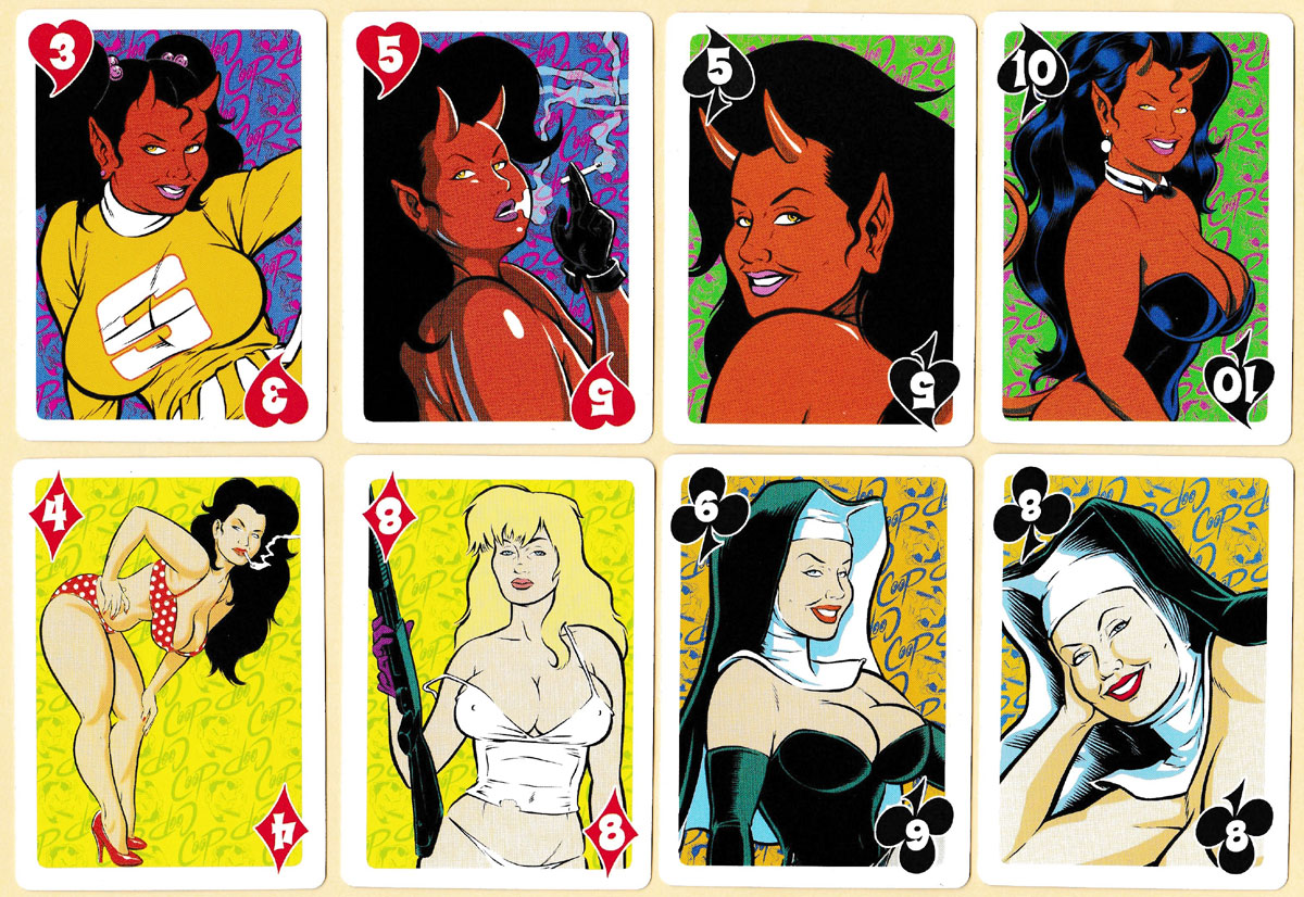 Keep-em honest playing cards designed by Chris Cooper and published by Dark Horse Deluxe, United States, 2006