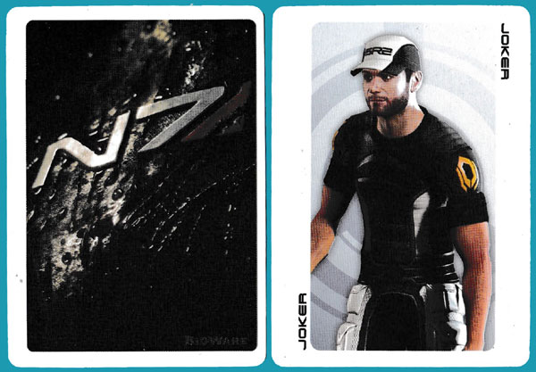 Mass Effect playing cards published by Dark Horse Deluxe, USA, 2012