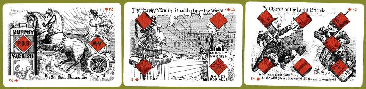 reproduction of the 1883 Murphy Varnish transformation pack, USA, 2019