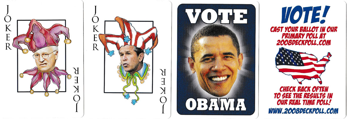 Obama Presidential playing cards by Parody Productions LLC of Cincinnati, Ohio, 2007