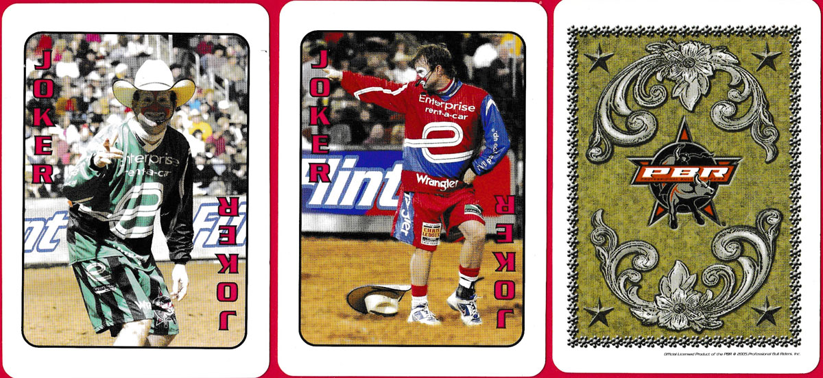 PBR (Professional Bull Riders) playing cards published in 2005 by Rix Products LLC