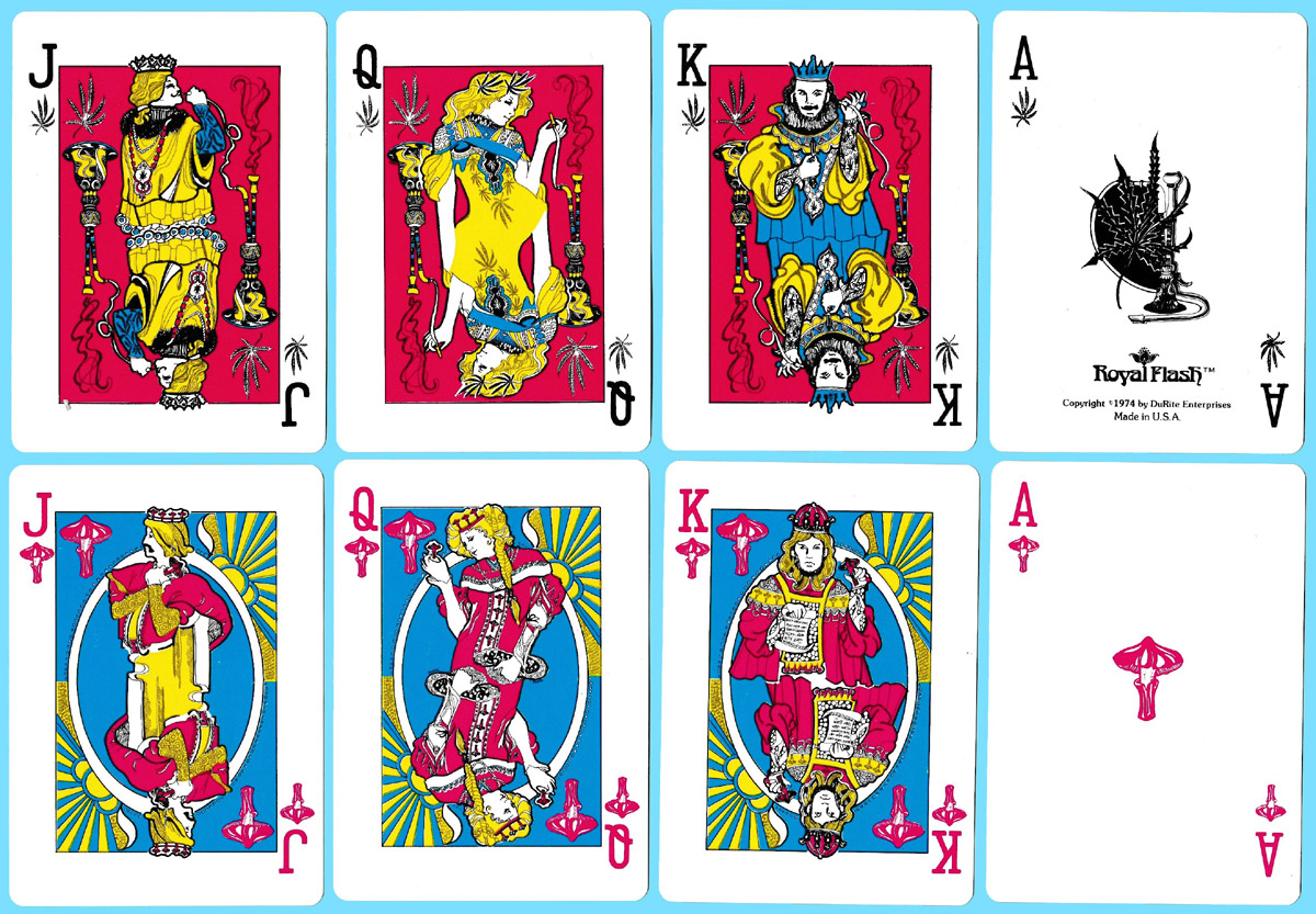 Royal flash playing cards published by DuRite Enterprises, USA, 1974