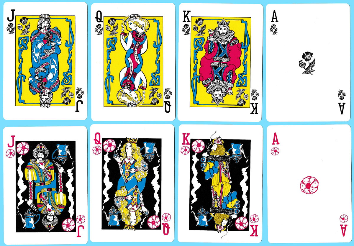 Royal flash playing cards published by DuRite Enterprises, USA, 1974