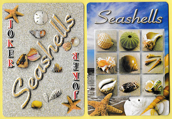 Seashells playing cards published by CKI, Inc., USA