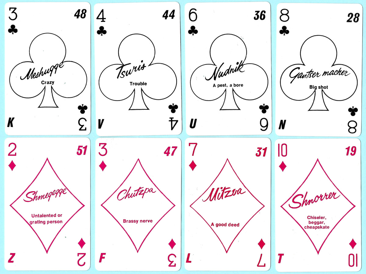 O-Shlemiel card game published in the USA by Originals Only Co., New York in 1974