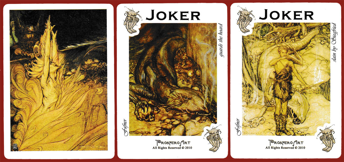 Wagner’s “Ring” playing cards, with illustrations by Sir Arthur Rackham, published by Prospero Art, USA, 2010