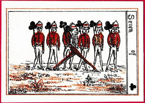 facsimile edition of ‘La-Tee-Da’ transformation playing cards, originally made in 1865 by Dean & Son of London, published by F.G. & Co. in 2004