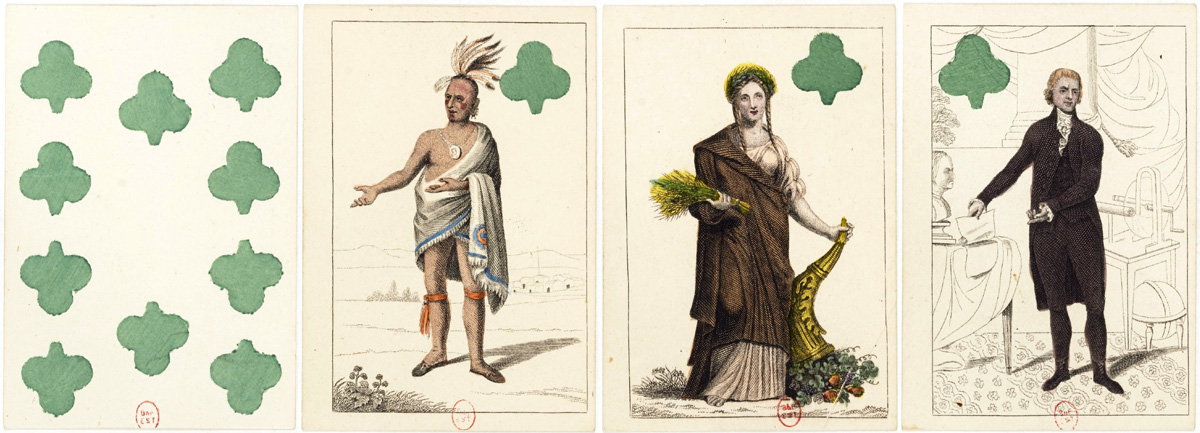 Seminole Wars deck by J. Y. Humphreys, Philadelphia, c.1819. Source gallica.bnf.fr / BnF