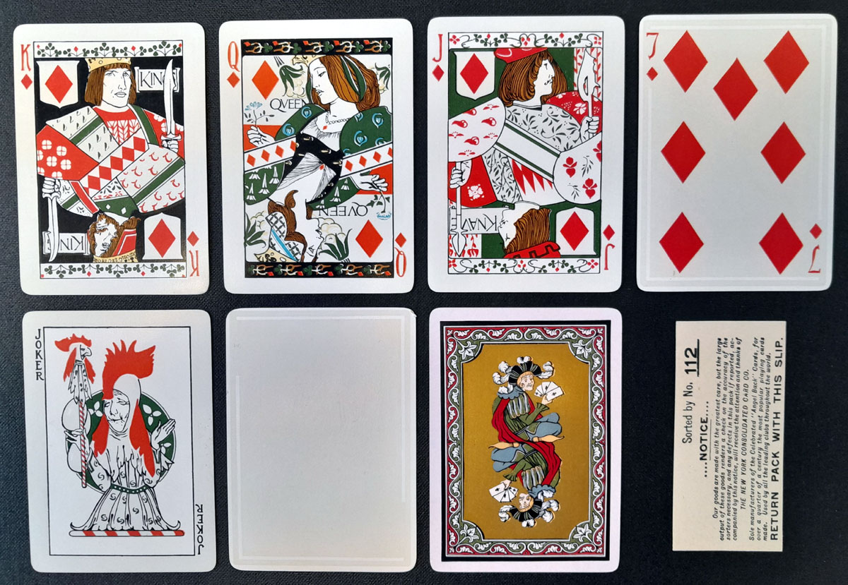 Mediaeval Playing Cards made by the New York Consolidated Card Company, New York, USA, 1897