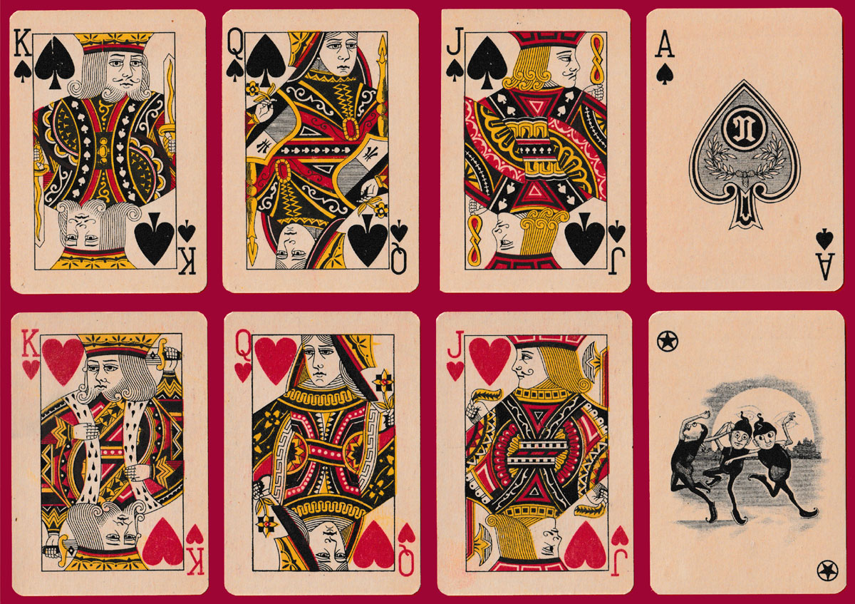 Chandelier No. 55 playing cards made by The Standard Playing Card Co. (Nintendo), Japan, c1950