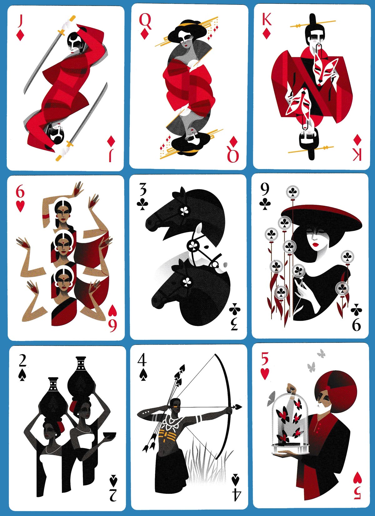 5th Kingdom playing cards designed by Maria Fedoseeva, USA, 2020