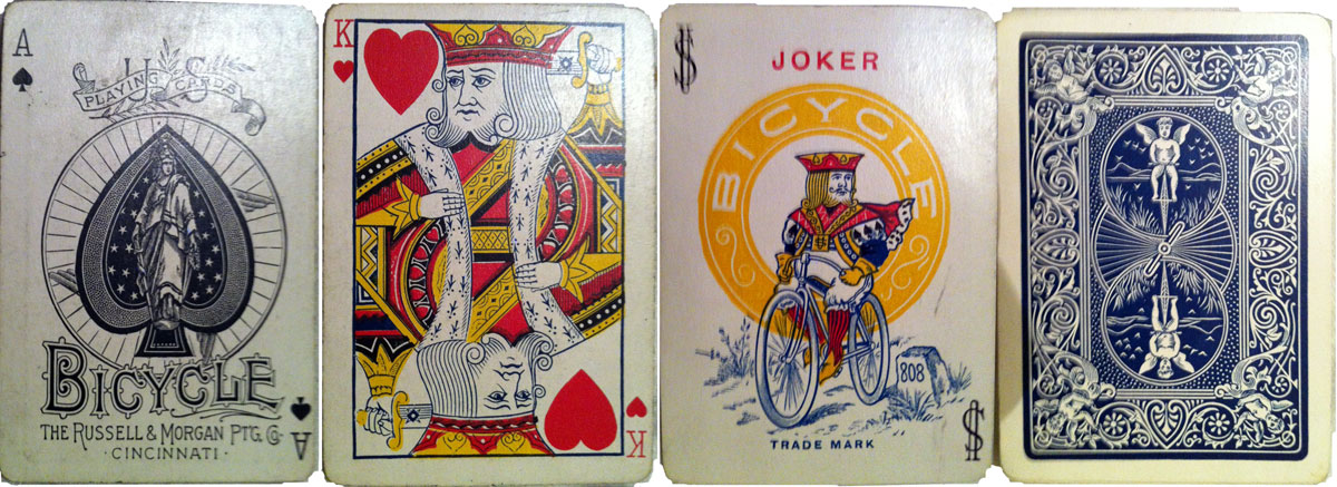 Paper Ephemera Nos Bicycle pair vintage Joker playing cards read back ...