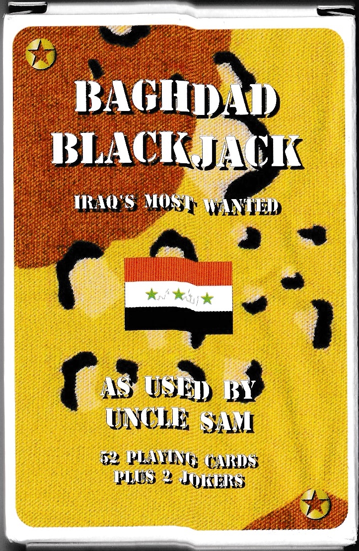 Another Iraqi Most Wanted which goes under the title Baghdad Blackjack. Made in Taiwan