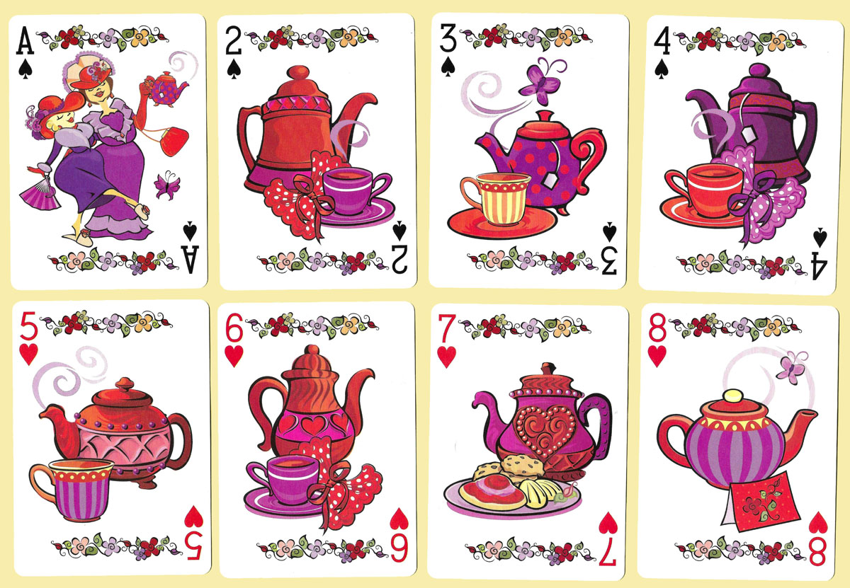 Red Hat Society playing cards published in 2004 by the United States Playing Card Company