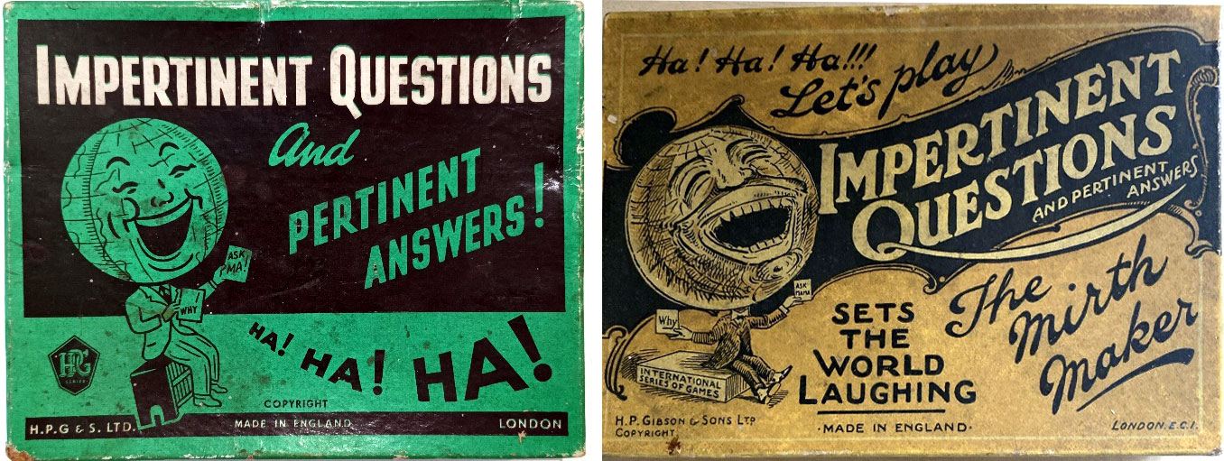 Impertinent Questions and Pertinent Answers by H.P Gibson & Sons Ltd, 1930s