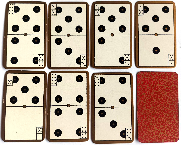 a miniature set of Goodall domino cards, 1904