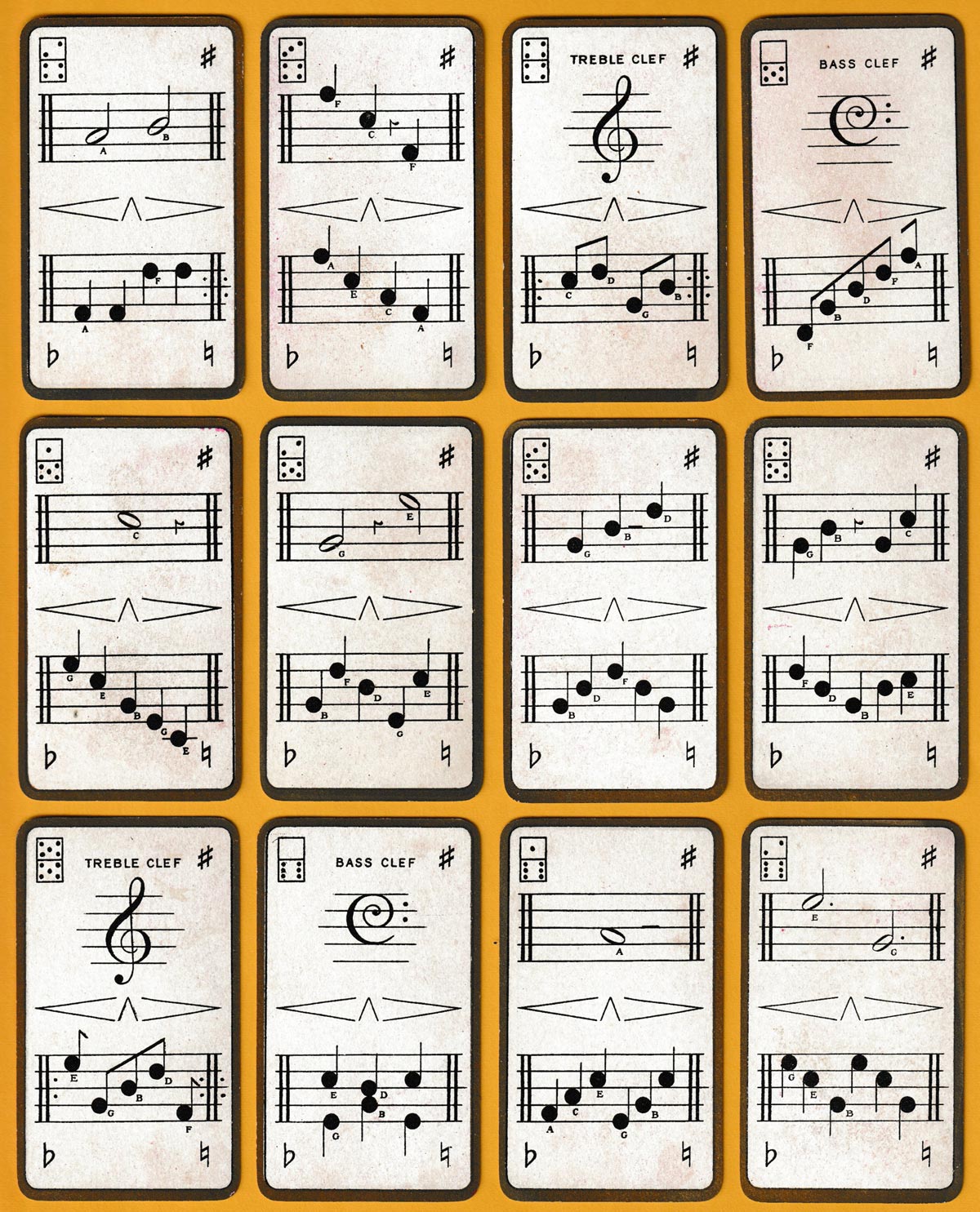 So-Lah – A Game of Music domino cards made by Goodall & Son Ltd, London, UK, 1904