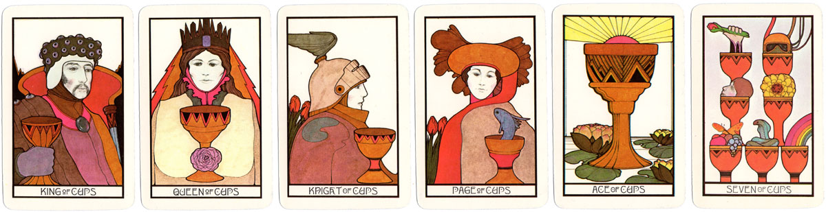 The Aquarian Tarot Deck illustrated by David Palladini and published by Morgan Press, Inc., in 1970