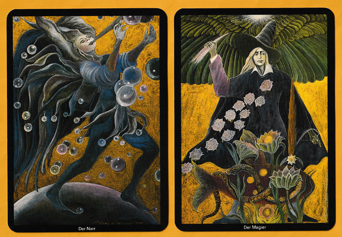 Engel-Tarot designed by Alois Hanslian, published by Aquamarin Verlag, Grafing, Germany, 1987