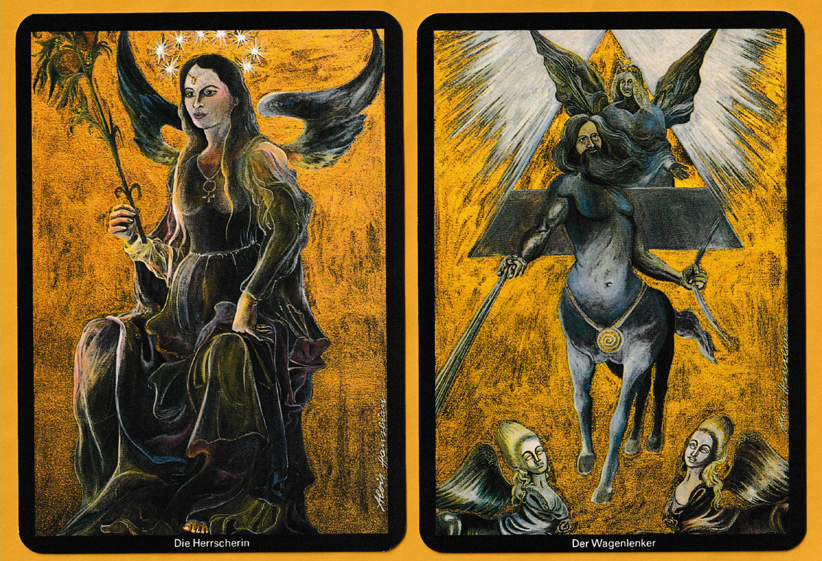 Engel-Tarot designed by Alois Hanslian, published by Aquamarin Verlag, Grafing, Germany, 1987