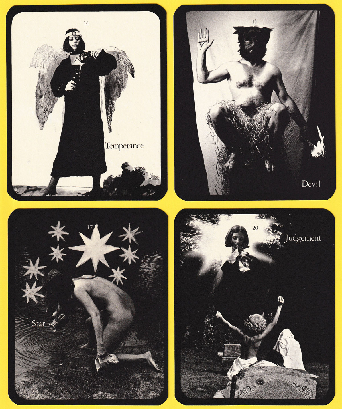 Mountain Dream Tarot created by Bea Nettles, distributed by Light Impressions Corporation, Rochester, NY, USA, 1975