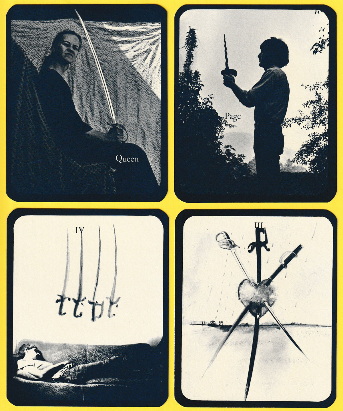 Mountain Dream Tarot created by Bea Nettles, distributed by Light Impressions Corporation, Rochester, NY, USA, 1975