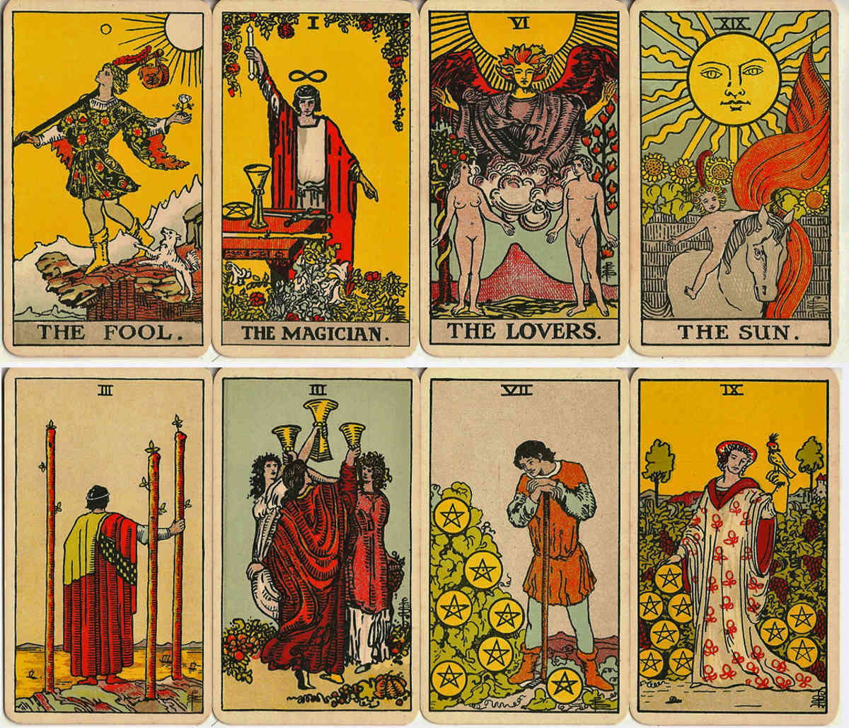 Rider Tarot early editions — Rider Tarot early editions — The World Cards